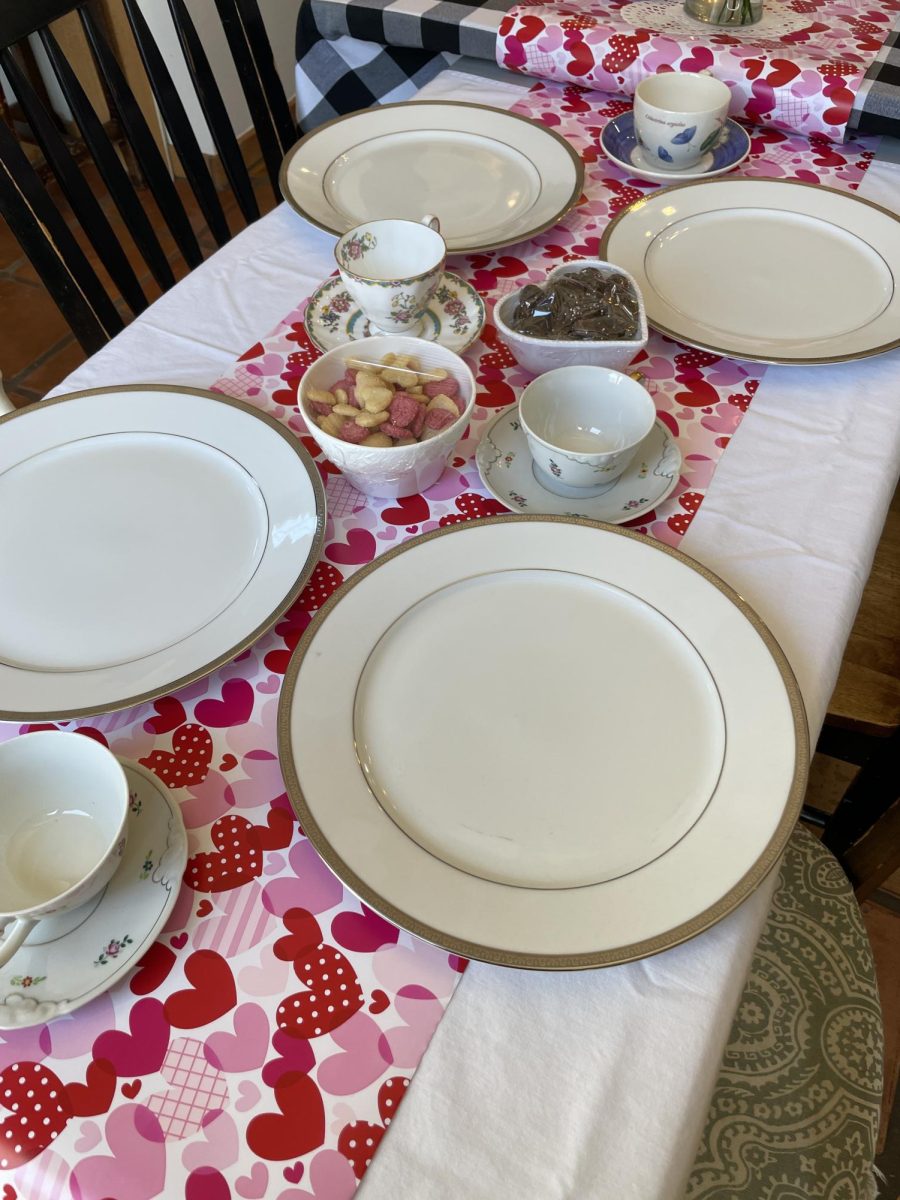 A charming table ready for a tea party. 